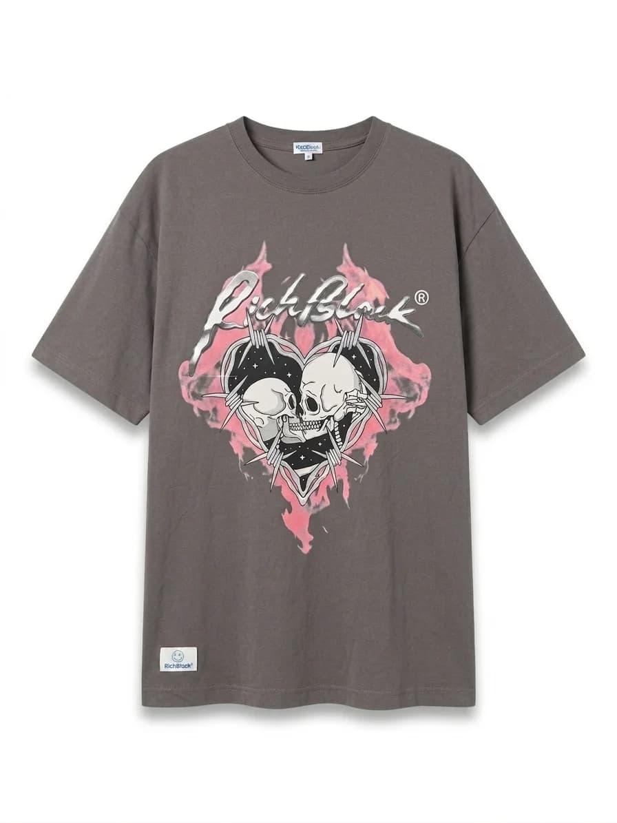 Skull Graphic Print T-Shirt