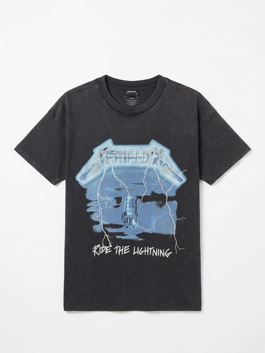 METALLICA WASHED PRINT T-SHIRT