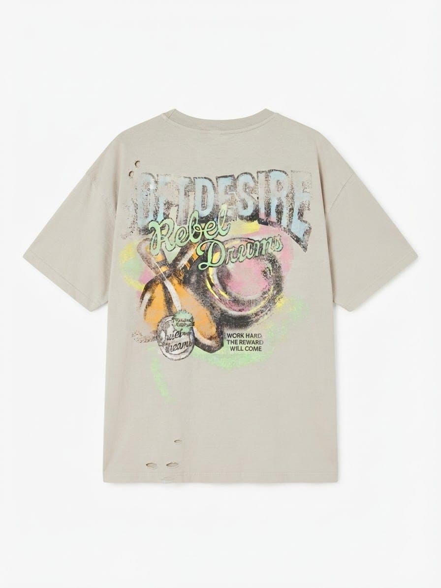 DISTRESSED GRAPHIC T-SHIRT — 3