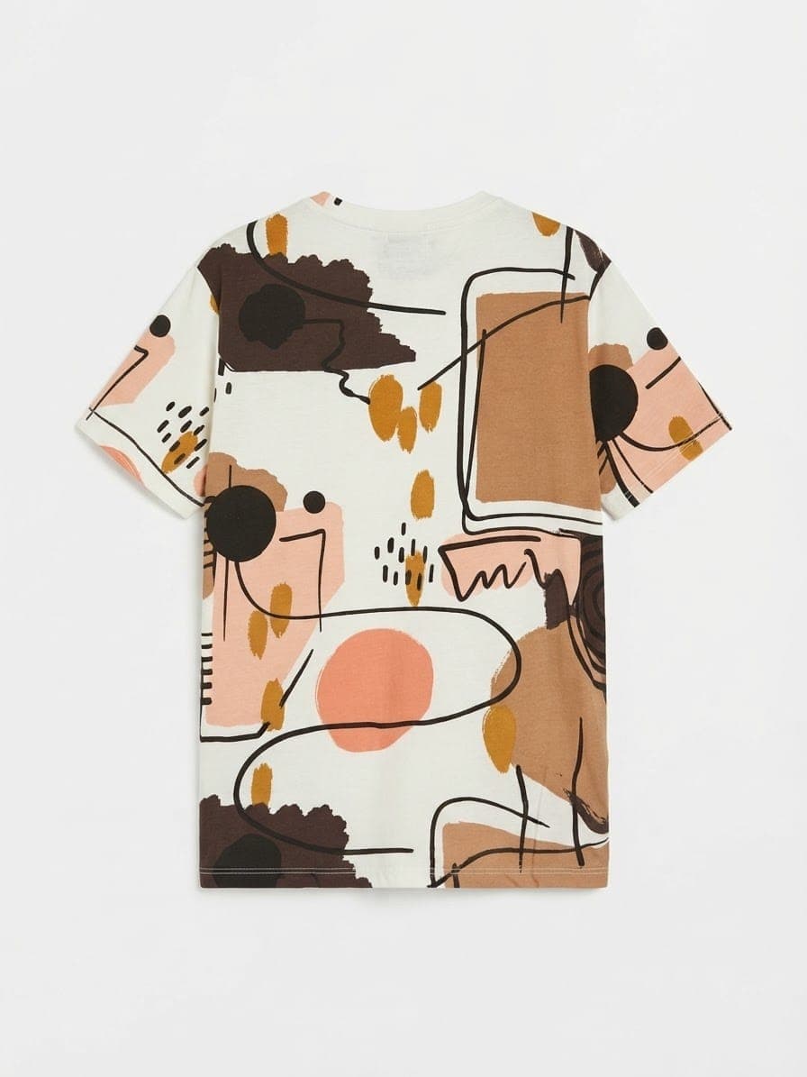 ABSTRACT ART PRINT T-SHIRT — 4