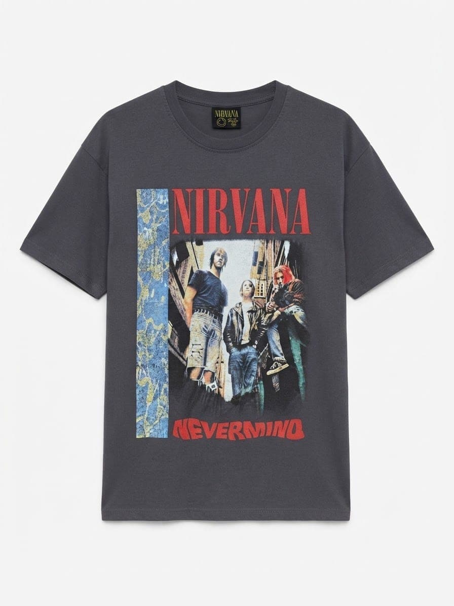 NIRVANA NEVERMIND BAND GRAPHIC T-SHIRT