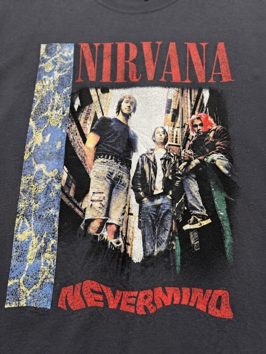NIRVANA NEVERMIND BAND GRAPHIC T-SHIRT — 3