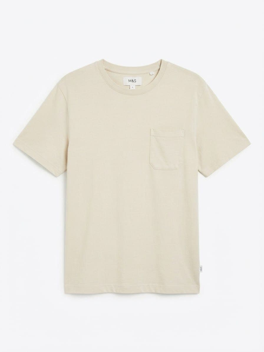 M&S POCKET CREW NECK T-SHIRT