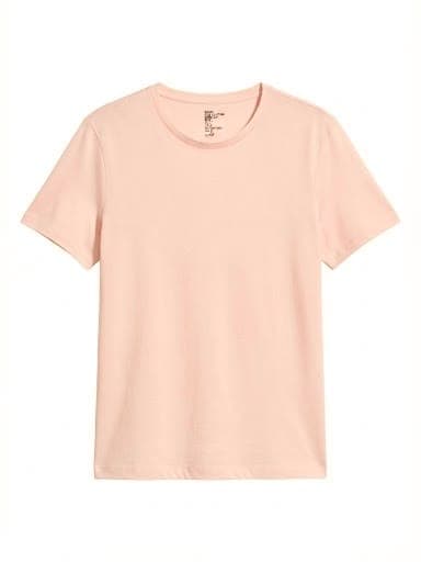 BASIC FINE COTTON STRETCH T-SHIRT