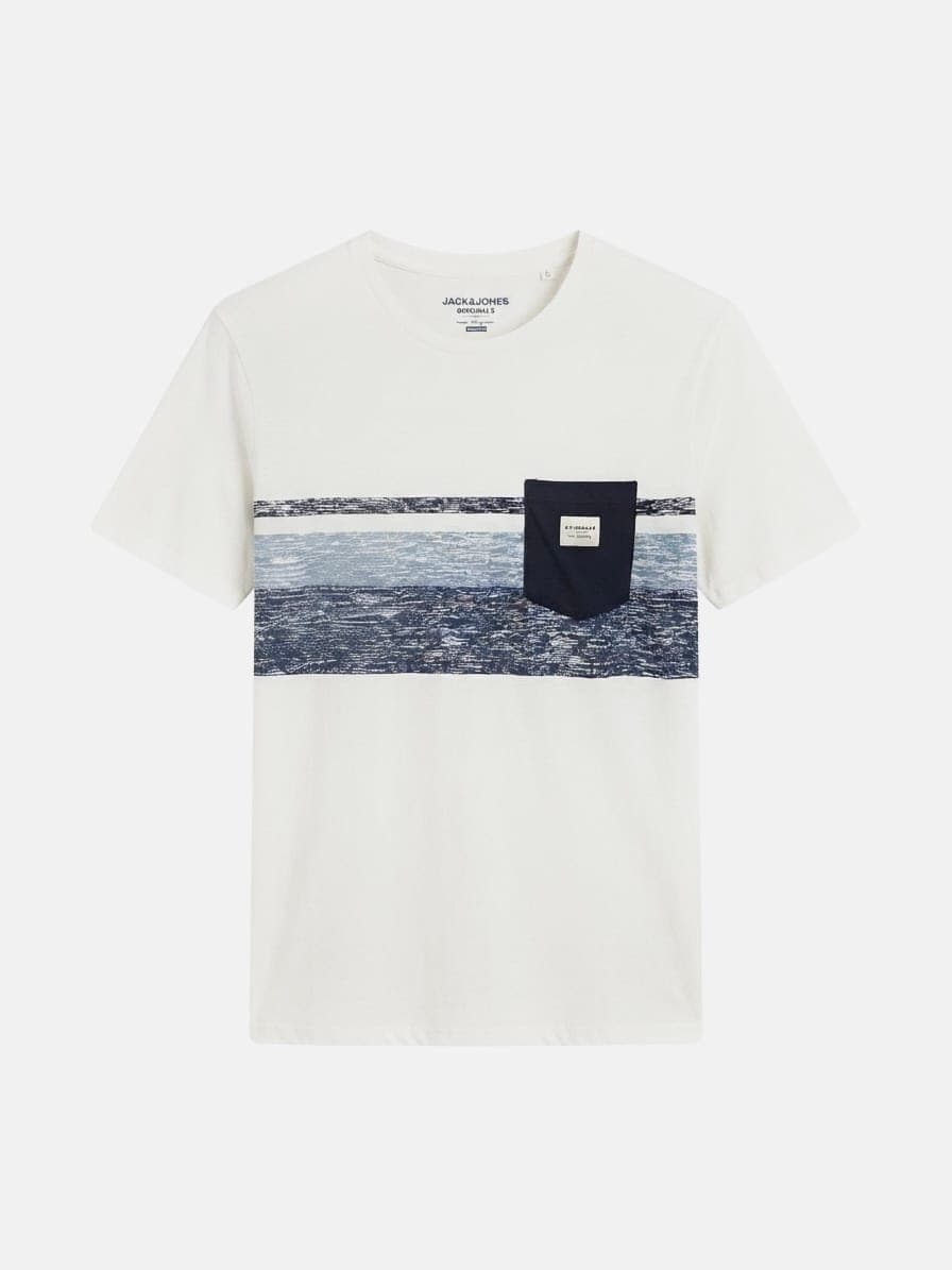 STRIPED POCKET T-SHIRT