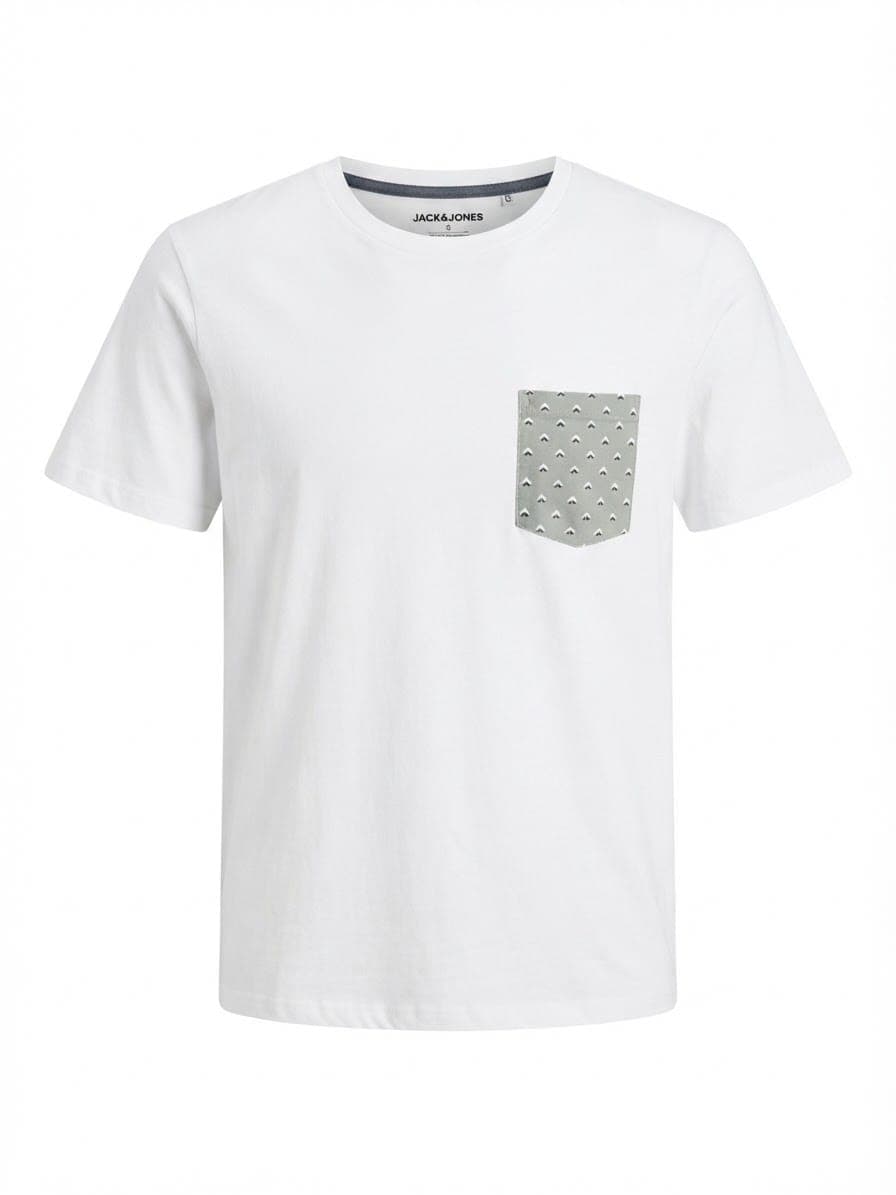 PATTERNED POCKET T-SHIRT