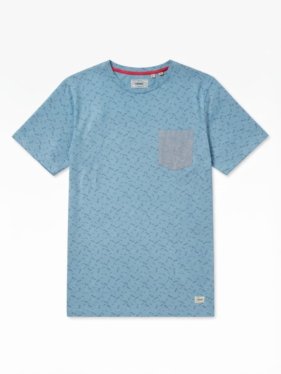 DRAGONFLY PRINT POCKET T-SHIRT
