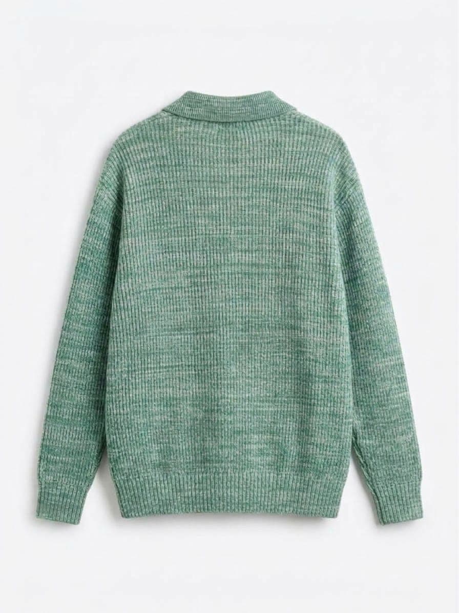 TEXTURED KNIT POLO  — 3