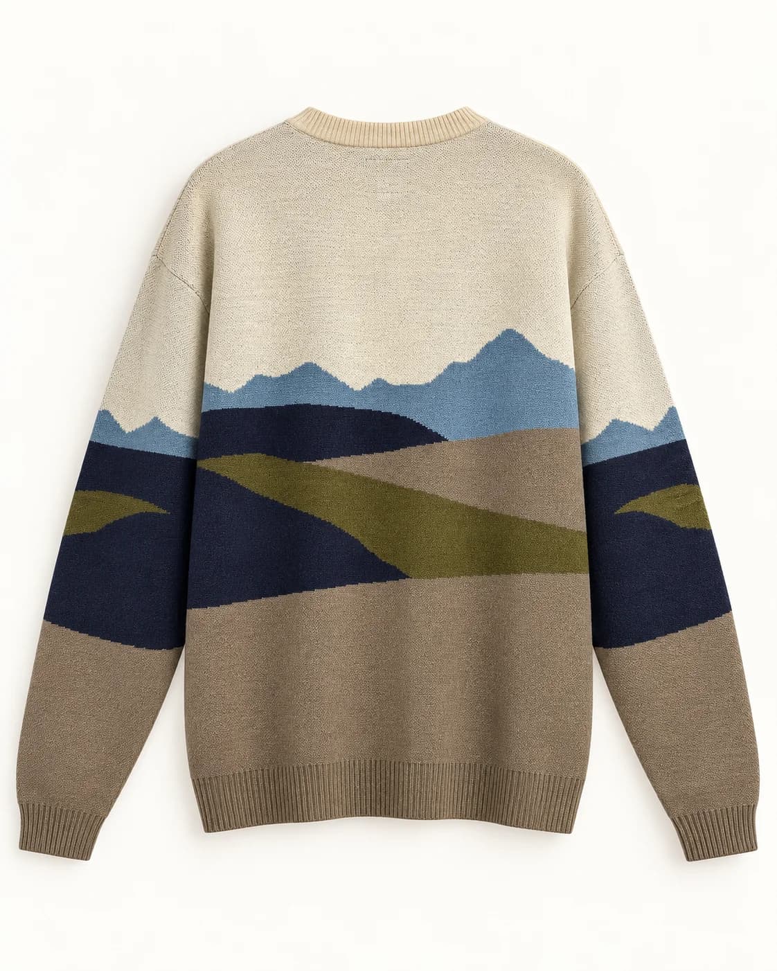 LANDSCAPE JACQUARD KNIT SWEATER — 4