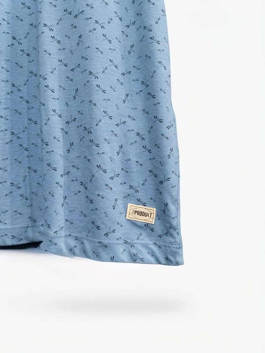 DRAGONFLY PRINT POCKET T-SHIRT — 3
