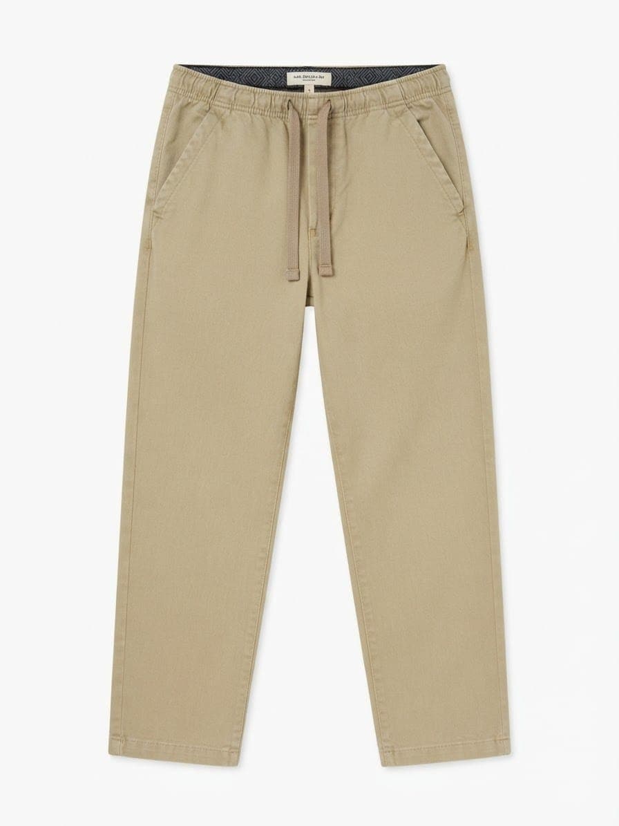 DRAWSTRING CHINO TROUSERS — 1