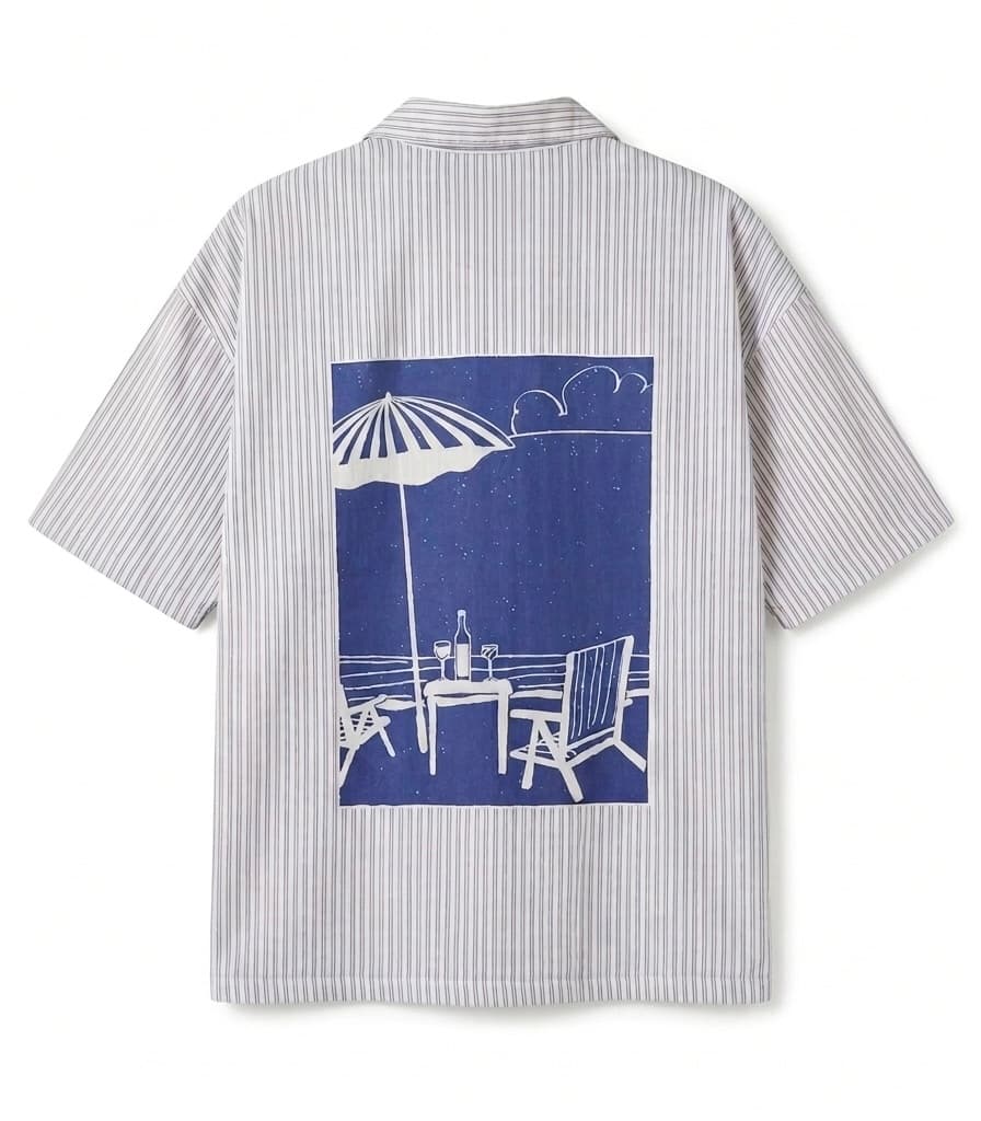 Boxy Fit Striped Shirt — 2